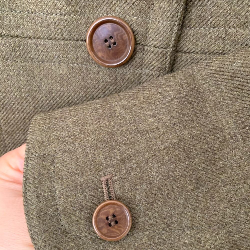 Ann Taylor - Olive green wool blazer - size 4